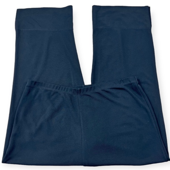 J. Jill Pull On Slinky Stretch Ankle Pants Elastic Stretch Black Liquid Knit - Picture 6 of 7